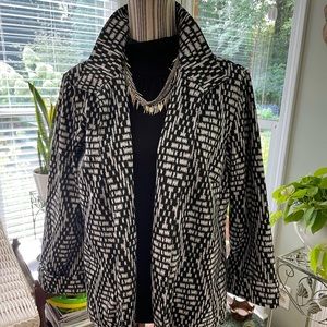 Chico’s black & white jacket